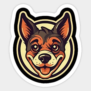 Cartoon funny dog Sticker